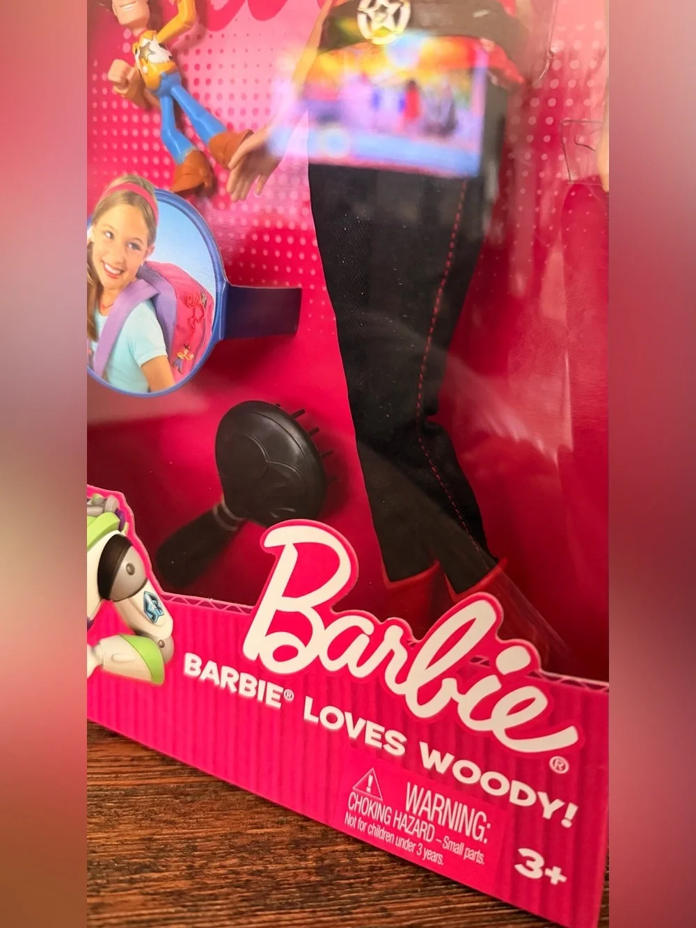 Toy Story 3 BARBIE LOVES WOODY!  By Mattel Disney Pixar Doll No. R9295 2009 NEW